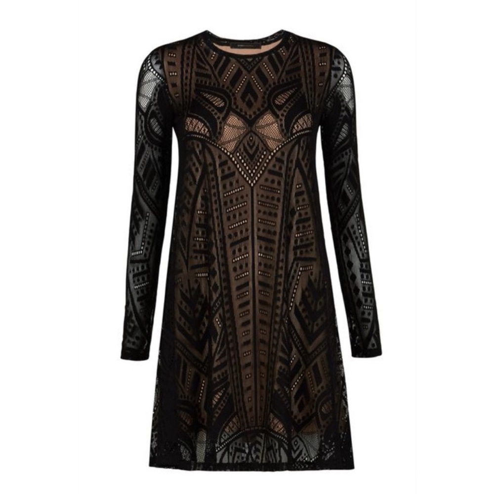 NWOT BCBG MAXAZARIA Nytyly long sleeve dress Size XS